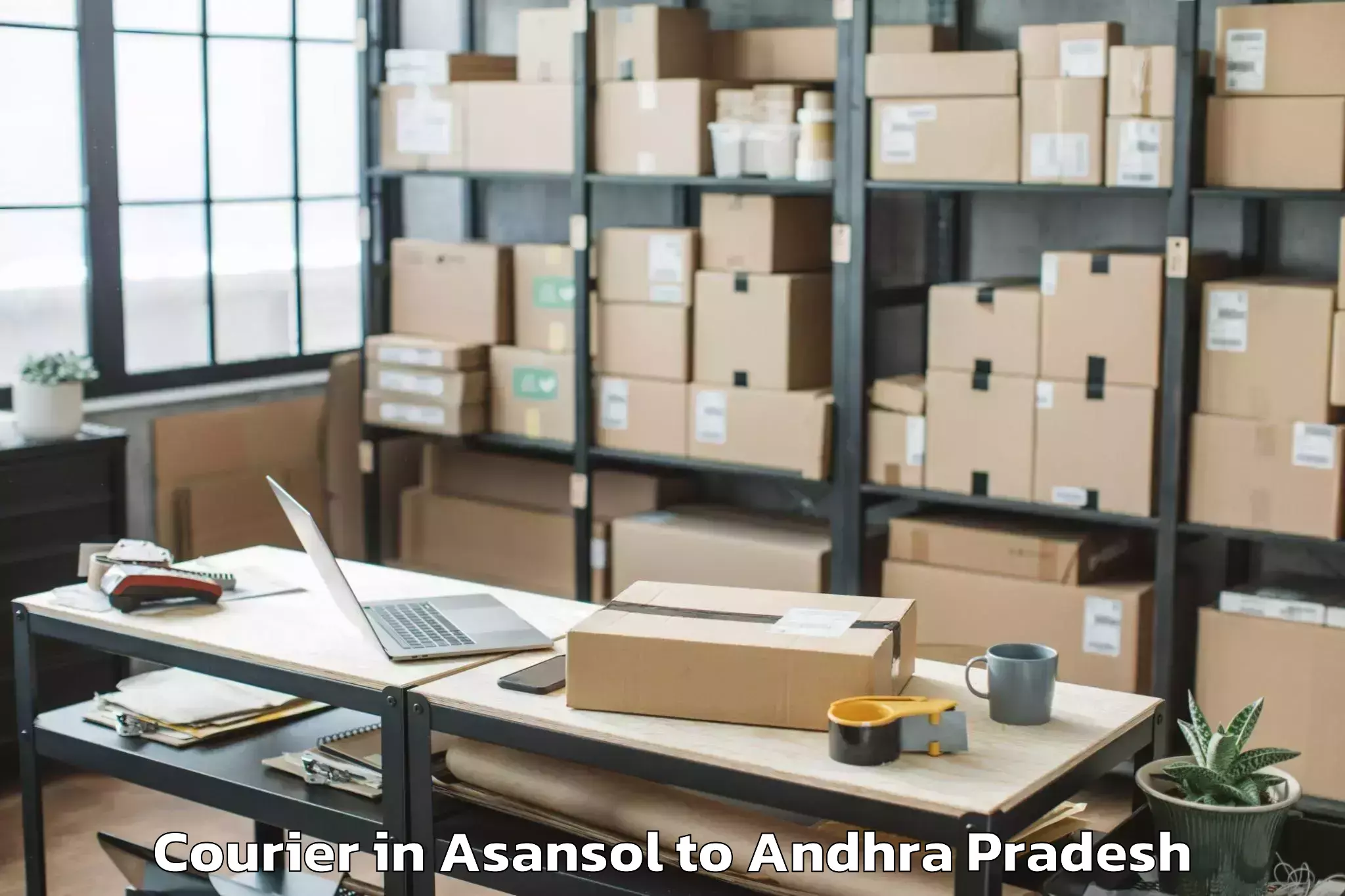 Efficient Asansol to Abhilashi University Guntur Courier